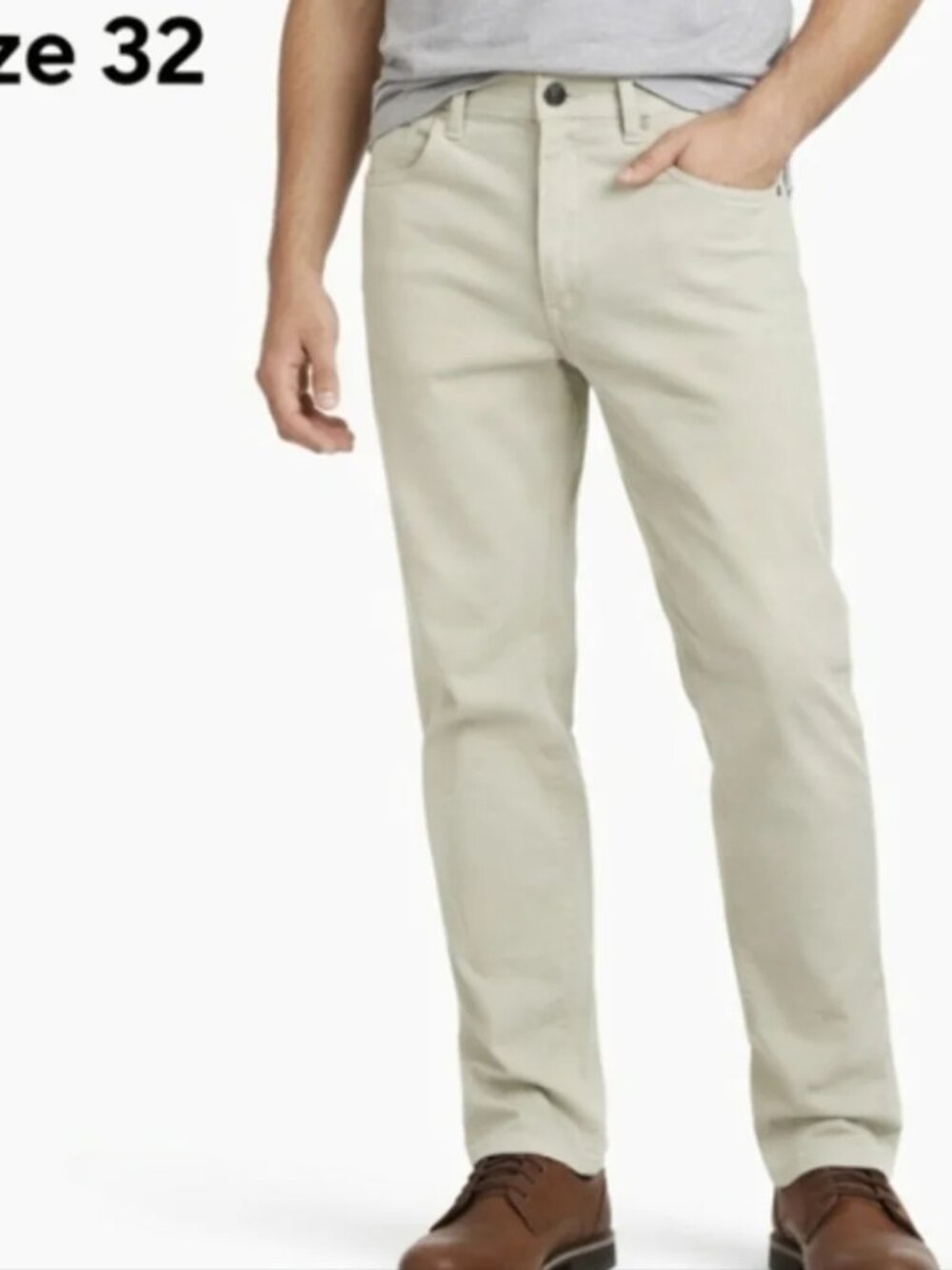 Lululemon Athletica ABC Men's Light Beige Taupe Cream Pants Size 32